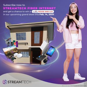 Win a Lumina Townhouse Unit this Valentine’s Day on Streamtech’s “Subscribe, Stream, and Win” Raffle Promo Grand Draw!